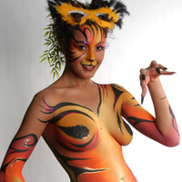 Body Paint      Wow your guests with models completely painted from head to toe. An brilliant way to enhance your guest’s  experience. 
