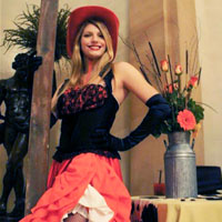 Saloon Girls      Our Saloon Girls will give guests a warm country welcome! They are available to teach country line dances and perform line dancing demonstrations!