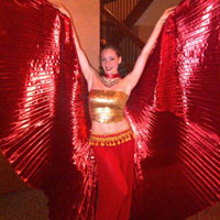 Arabian Nights       (Belly Dance) Feel the hot dessert wind blow as our entertainers perform. Mysterious and exotic. Let the music and dance transport you to another time and place.